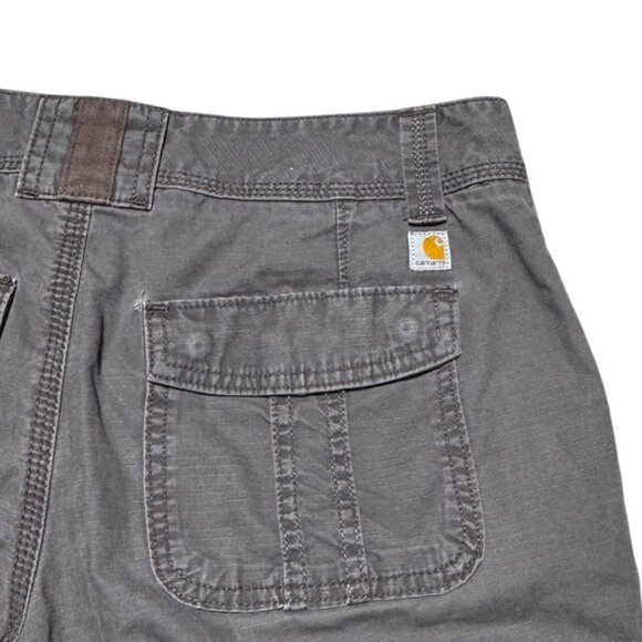 Carhartt Cropped Cargo Shorts Gray Size 10 - Picture 5 of 8